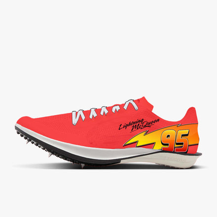 Custom Nike Dragonfly XC Spikes: Lightning Mcqueen